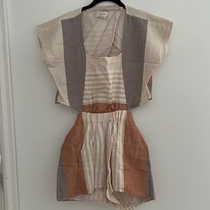 Anthropologie linen romper